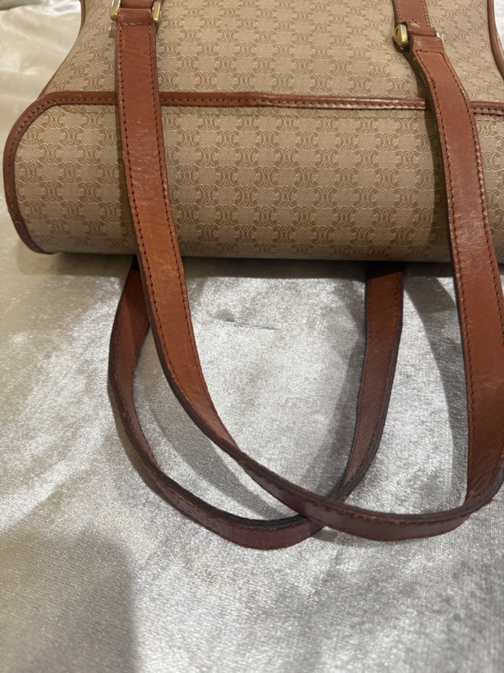 Authentic Celine Monogram Celine Handbag vintage Celine satchel Celine purse - Picture 7 of 15